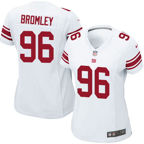 Women's Elite Jay Bromley Nike Jersey White Road - #96 NFL New York Giants